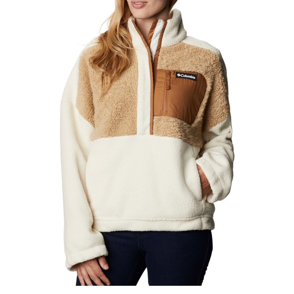 NWT COLUMBIA LODGE SHERPA HALF ZIP PULLOVER